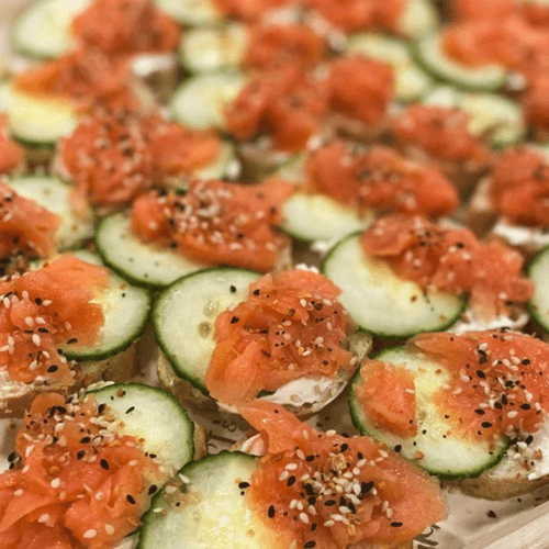 Smoked Salmon Crostini.