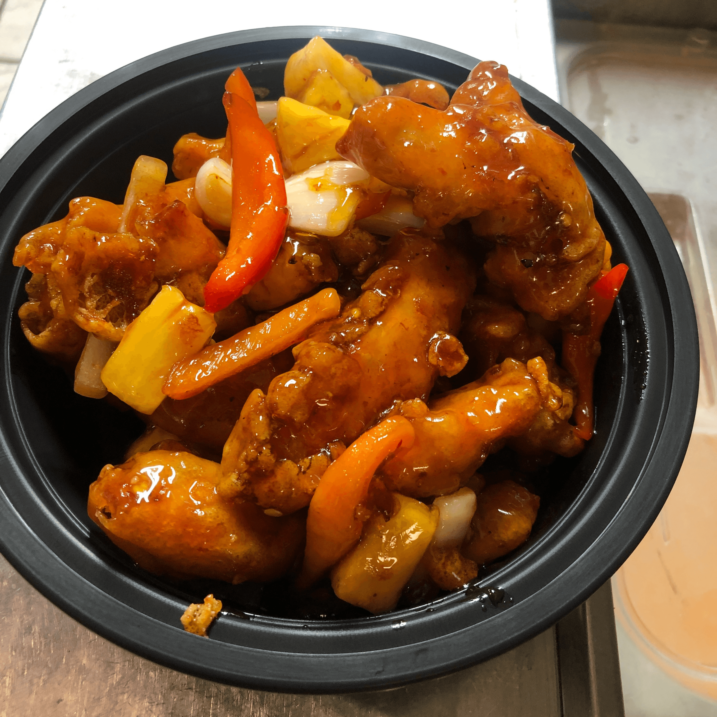 Sweet and Sour Chicken.