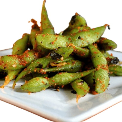 Spicy Grilled Edamame