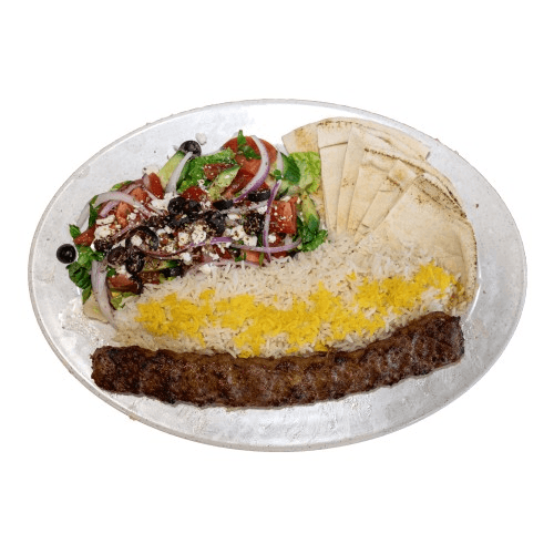 #6) Beef Koobideh Plate.