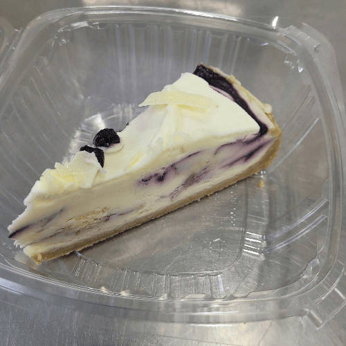 Blueberry Cobbler Cheesecake.