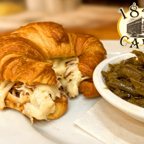 "Yellow Jackets" Granny Smith Croissant Sandwich.