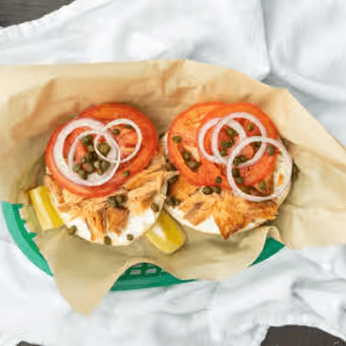 Smoked Salmon Sandwich.