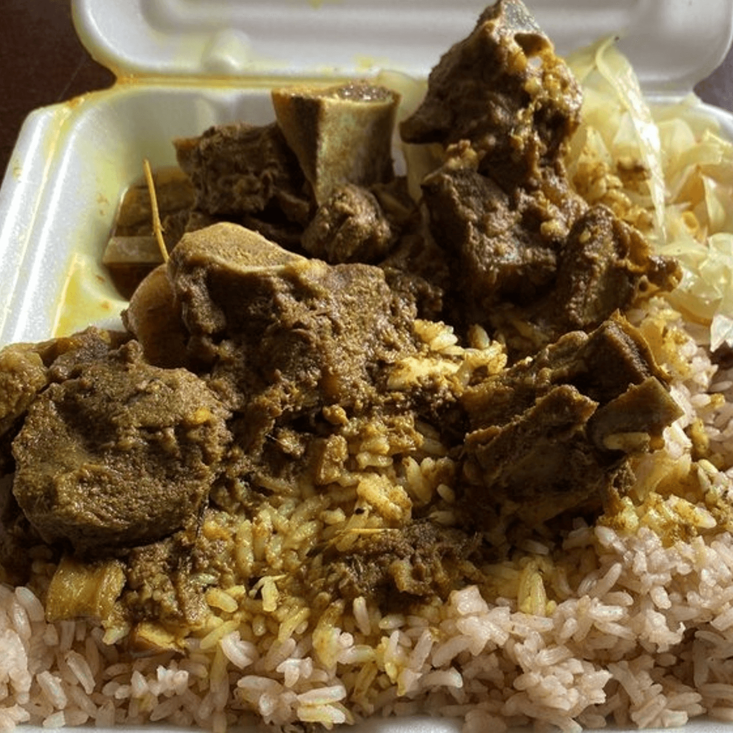 Goat Curry Lunch Combo Delight! 