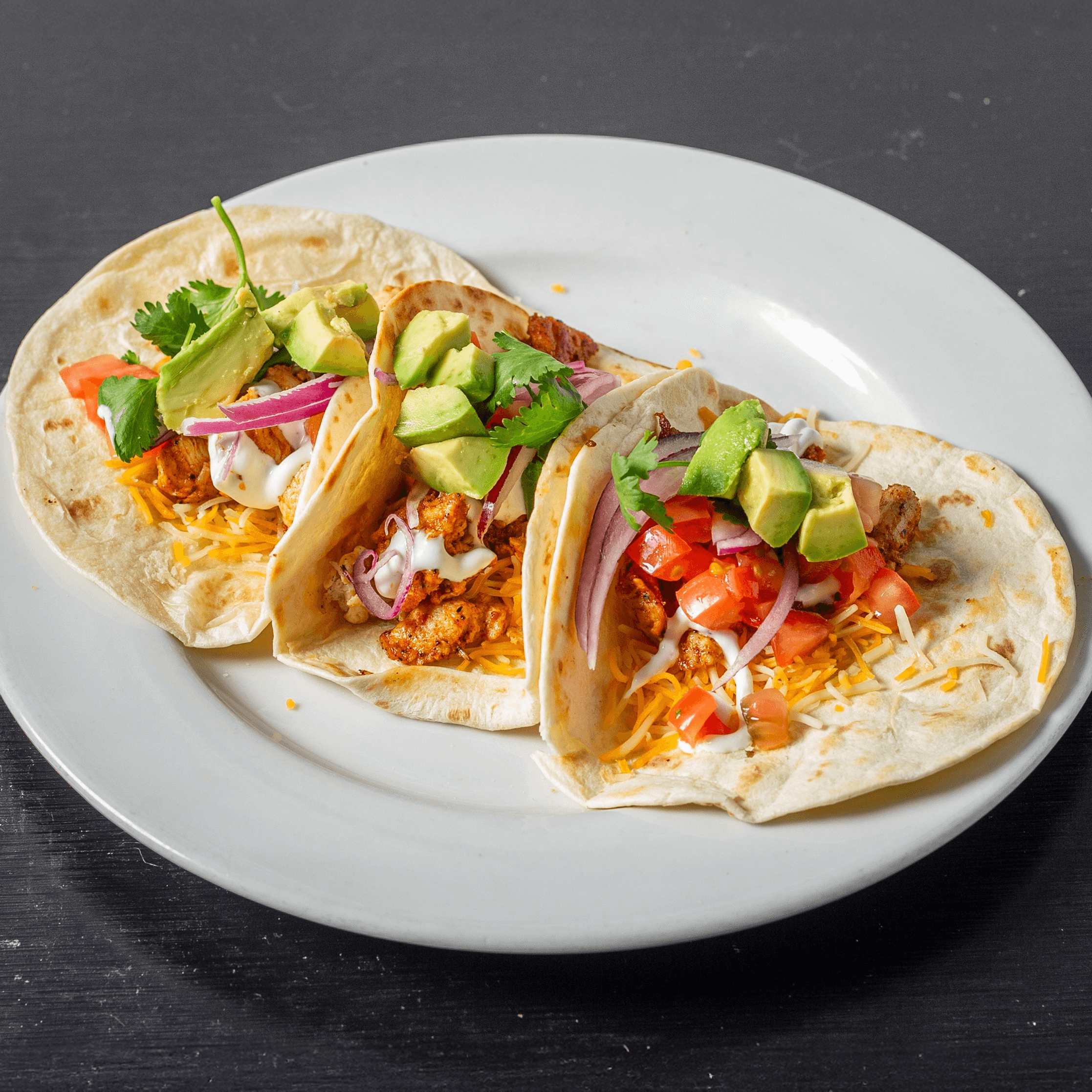 Chicken Avocado Tacos.