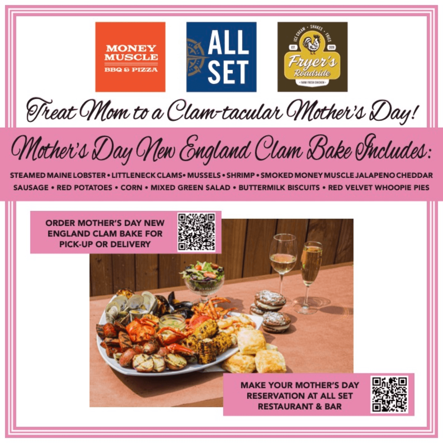 Mother's Day New England Clam Bake
