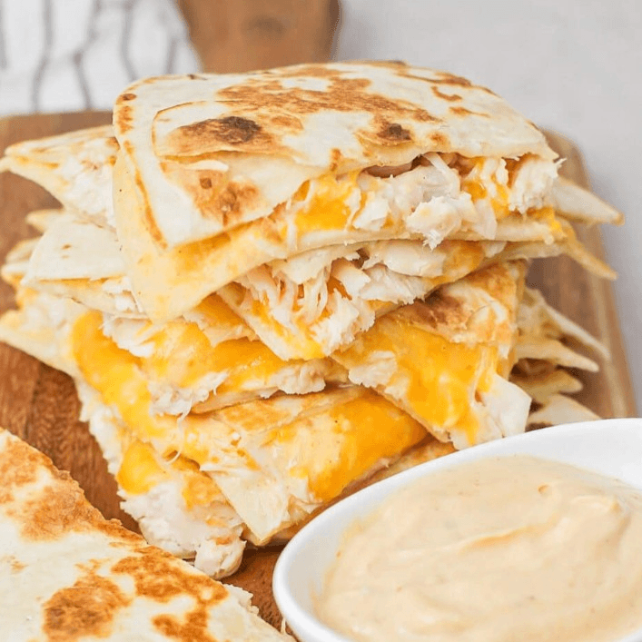 Kids Chicken Quesadilla.