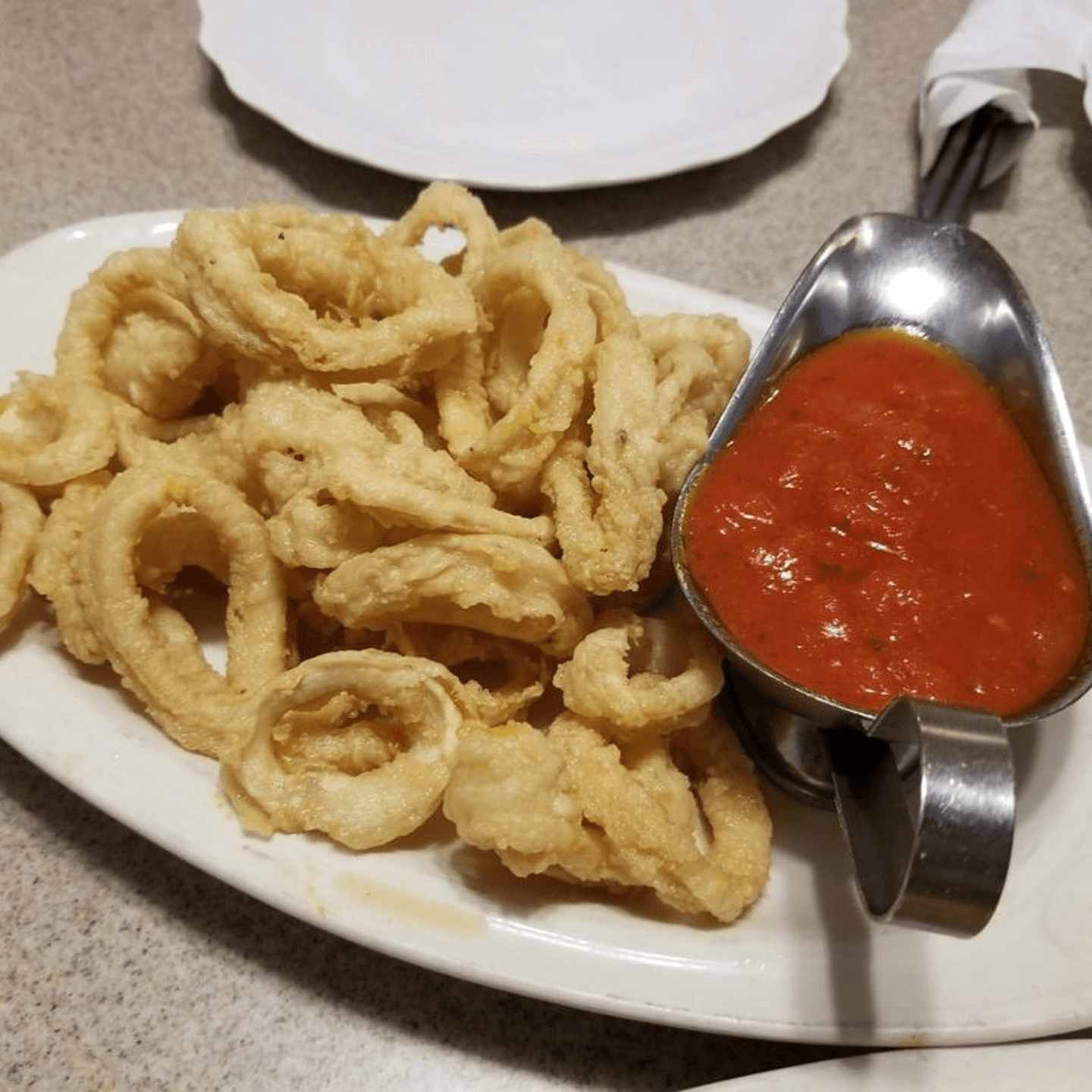 Calamari with Marinara Symphony
