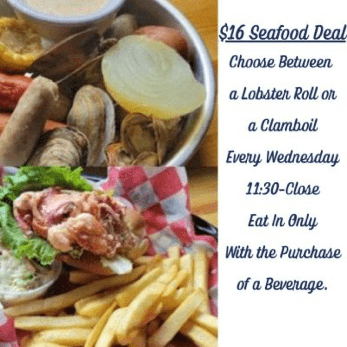 Midweek Catch: $16 Seafood Feast