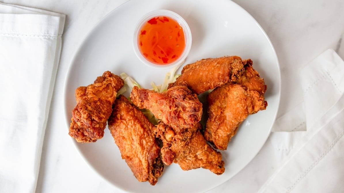 A17. Thai Fried Wings (6 Pc).