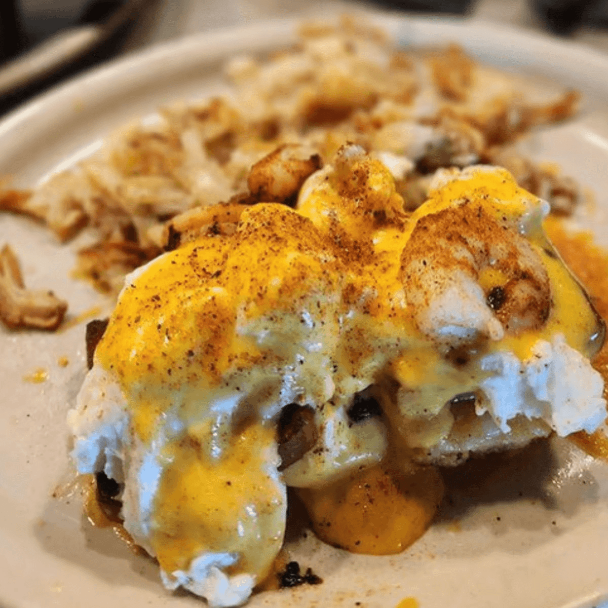 Cajun Shrimp Omelet.