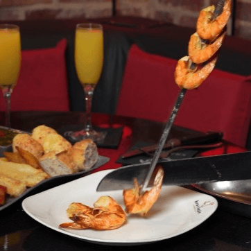 Grilled Shrimp Platter.