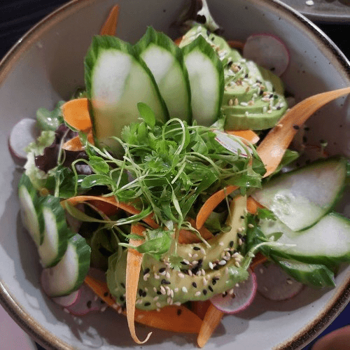 Fresh Salads: Sushi and Peruvian Delights