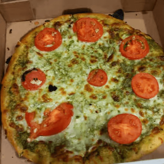 Besto Pesto Pizza.