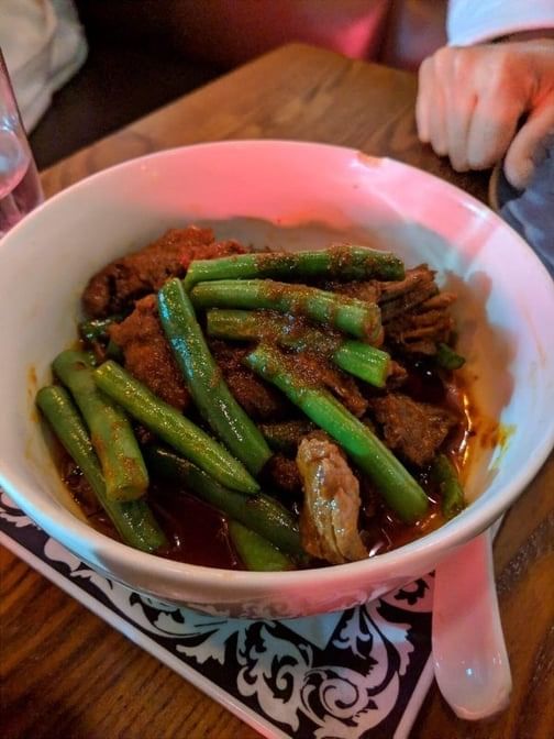 Prik Khing - Green Bean & Red Chili Paste.