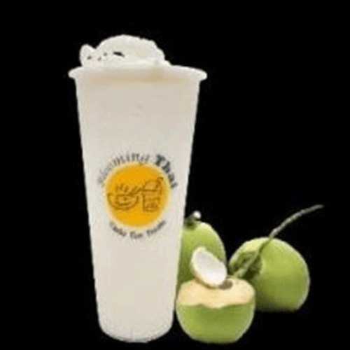 Fresh Coconut and Fresh Milk Smoothie.