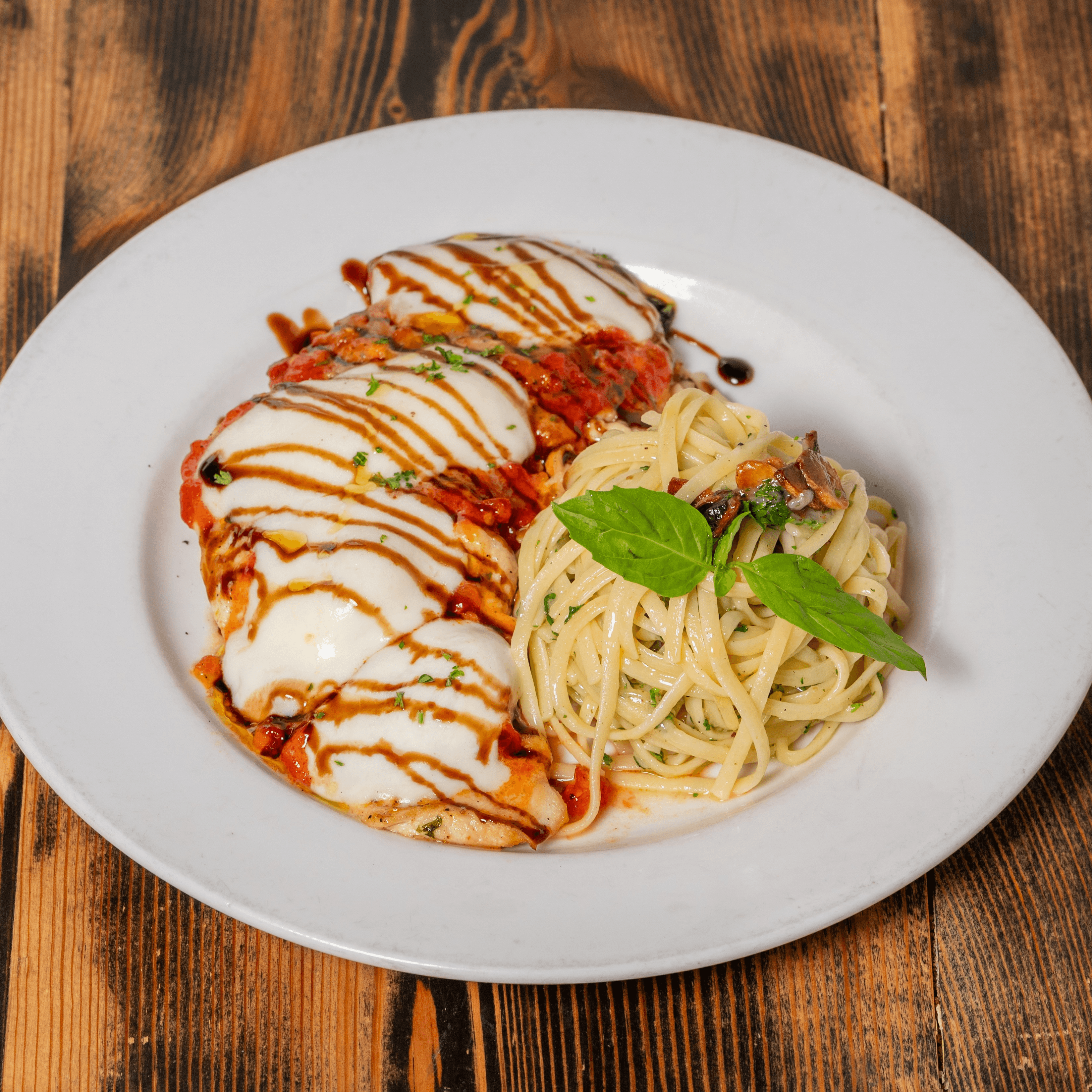 Chicken Caprese.