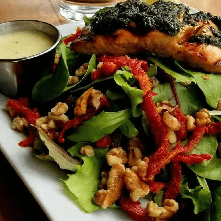Pesto Salmon Salad.