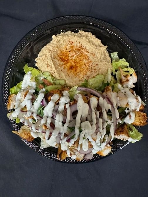 30. Hummus Chicken Shawarma Salad.