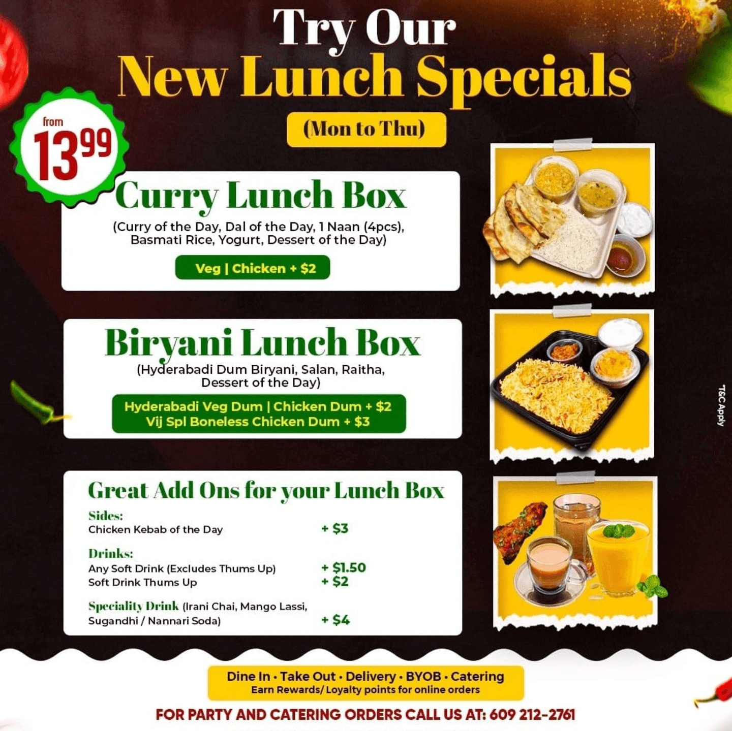 Mon - Thurs Lunch Specials