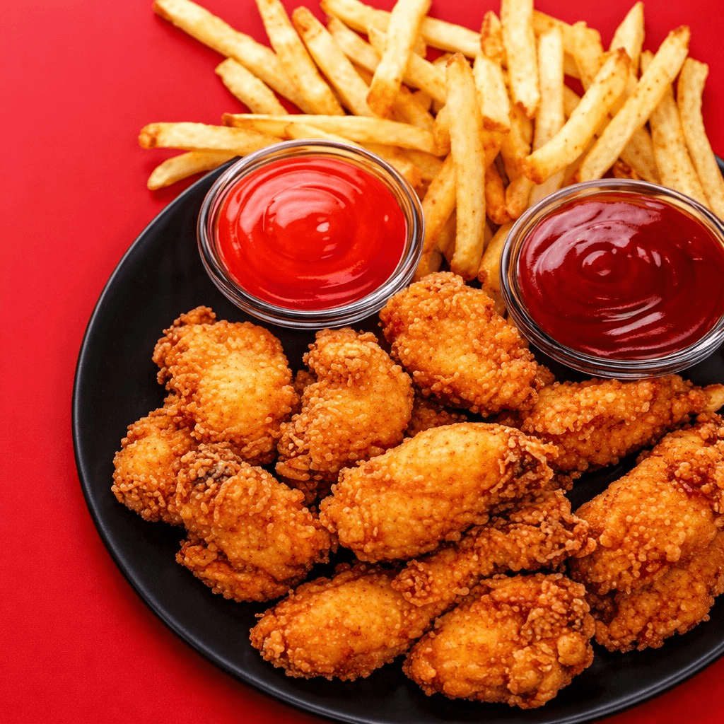 10 Wings and Fries Combo.