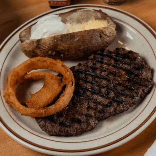 Hamburger Steak.