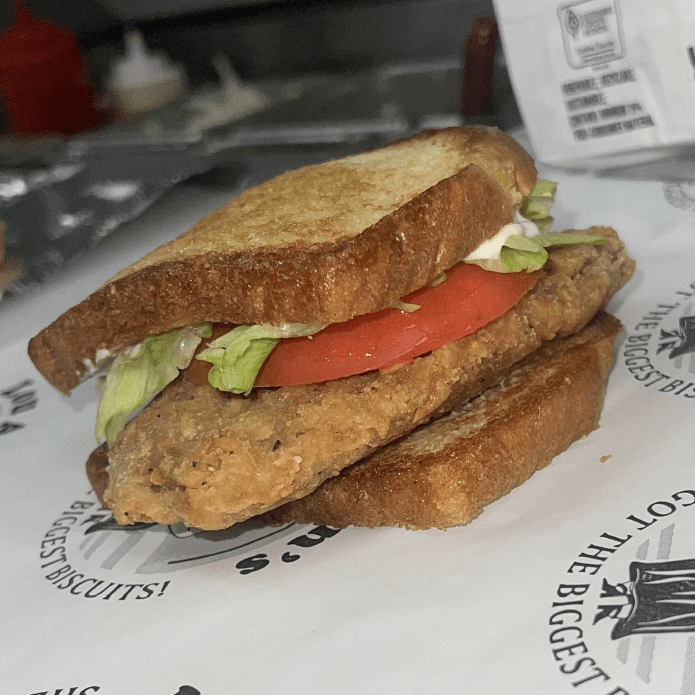 Country Fried Steak Sandwich.