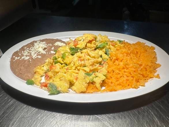 Huevos a La Mexicana.