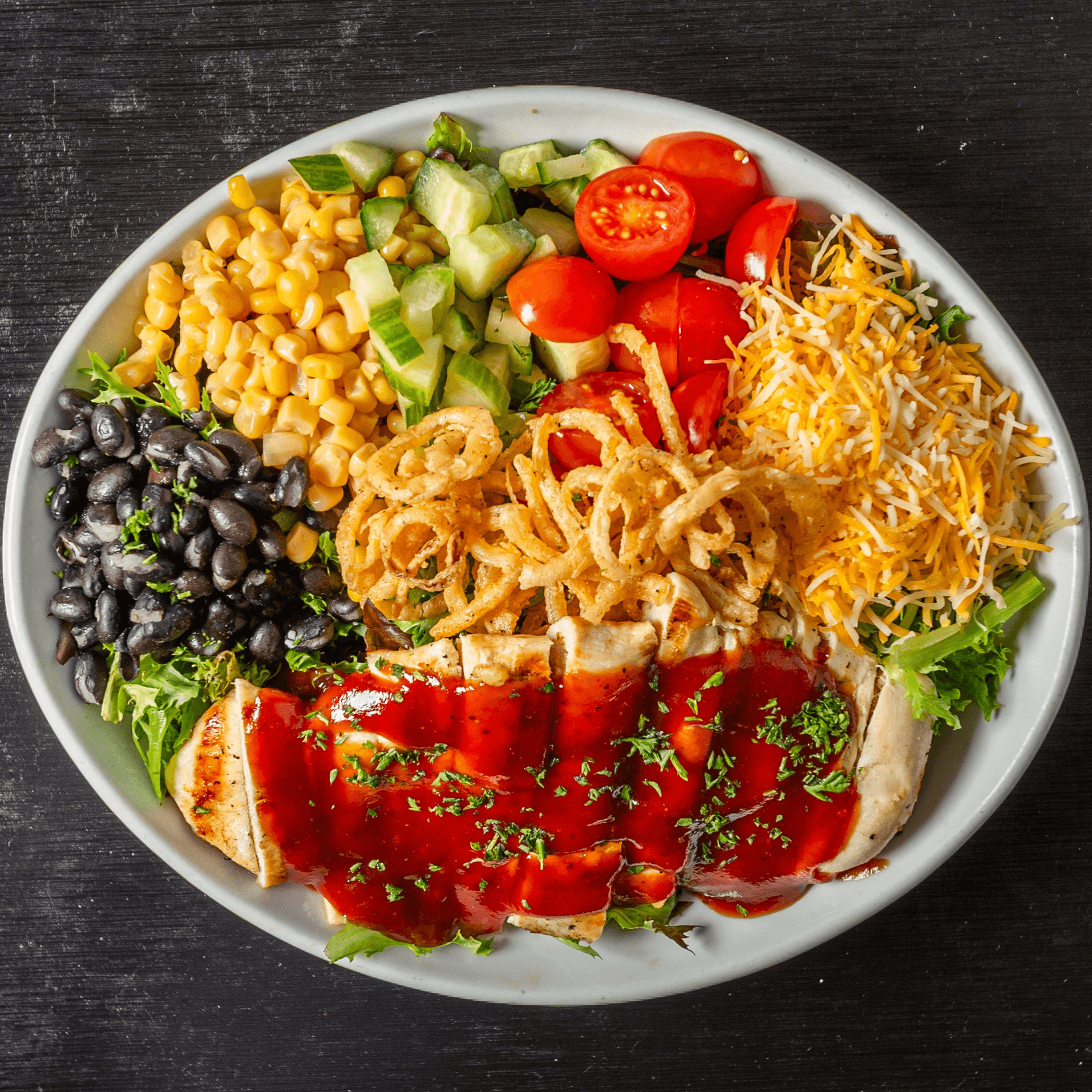 BBQ Chopped Chicken Salad.
