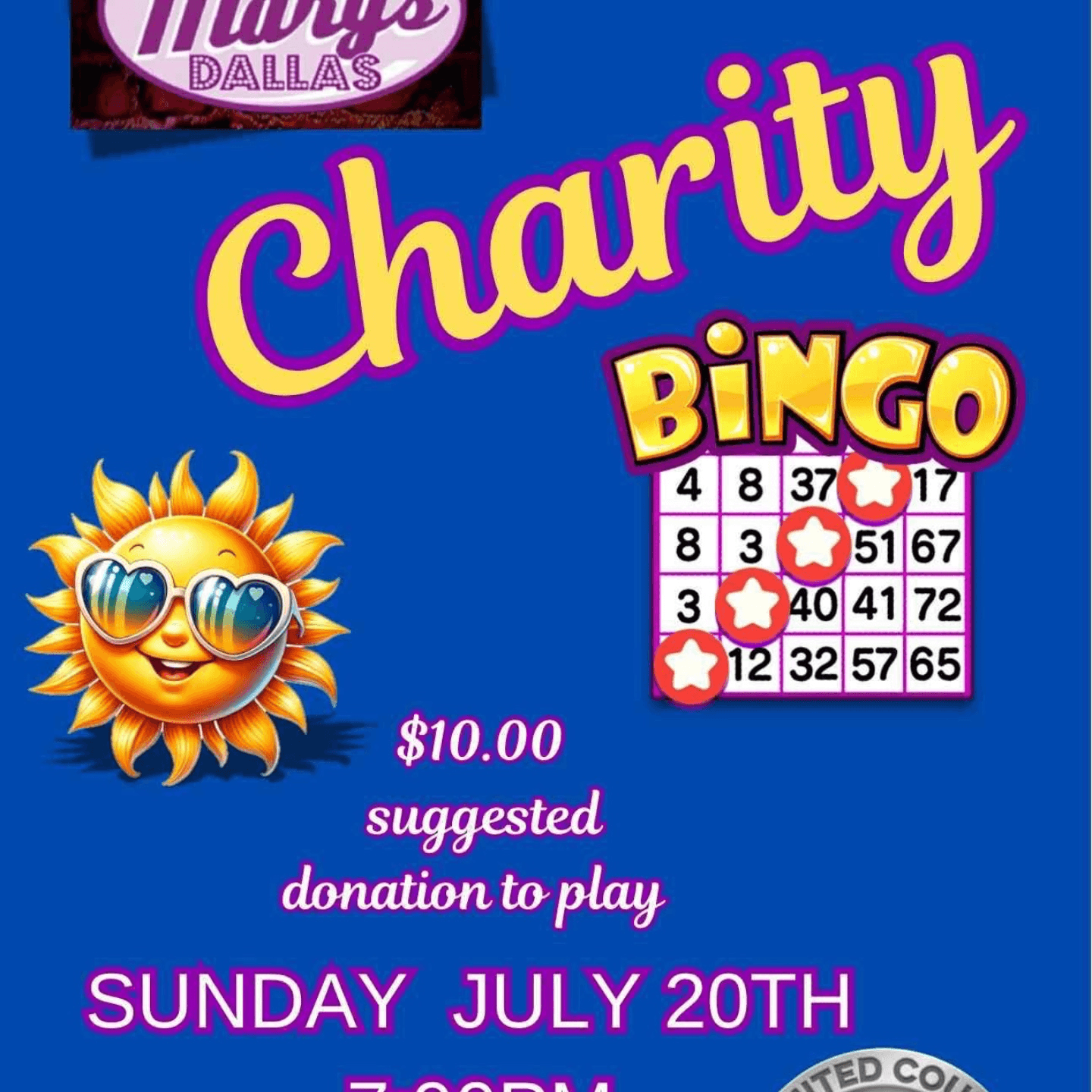 Charity Bingo Sundays