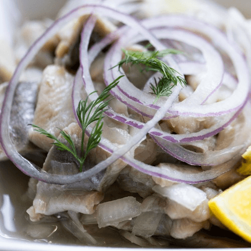 8 Oz Pickled Herring.