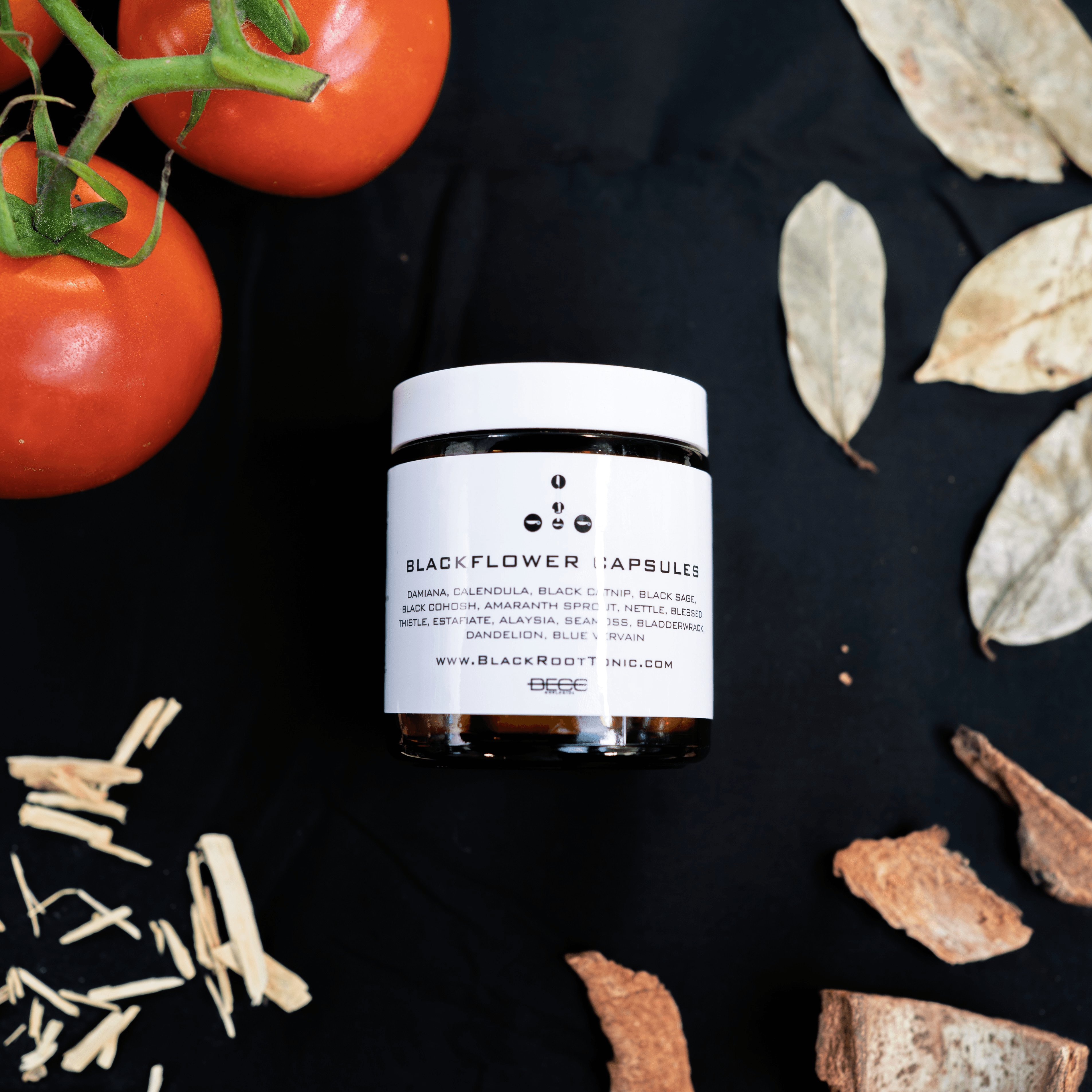 Black Flower Capsules.