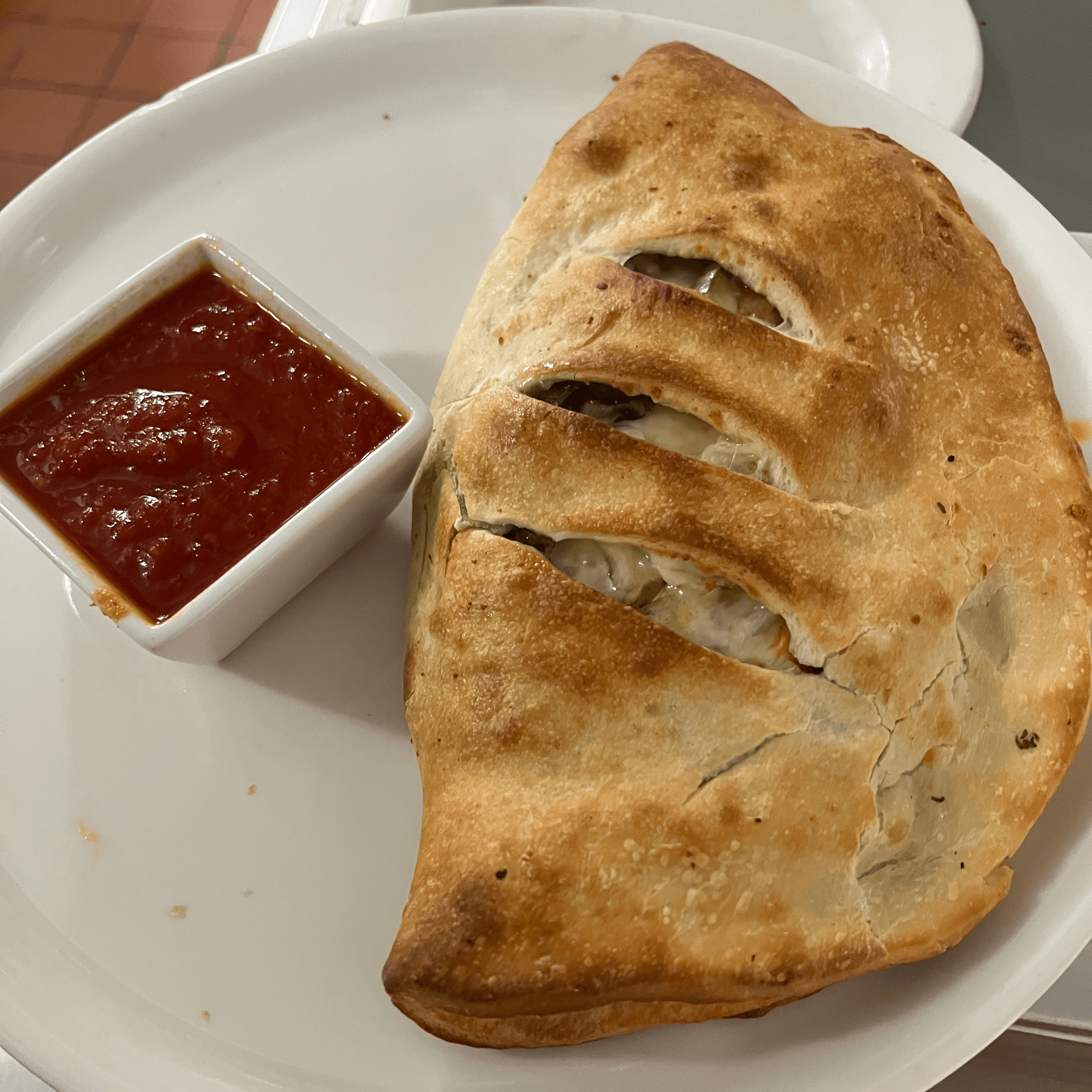 Baked Personal Stromboli.