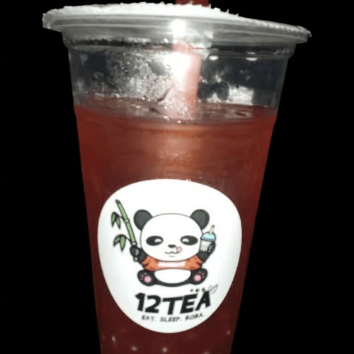 Lychee-Strawberry Fruit Tea.