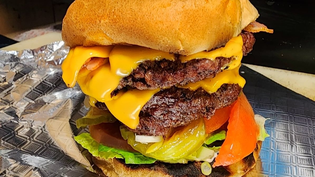 Double Bacon Stack Cheeseburger.