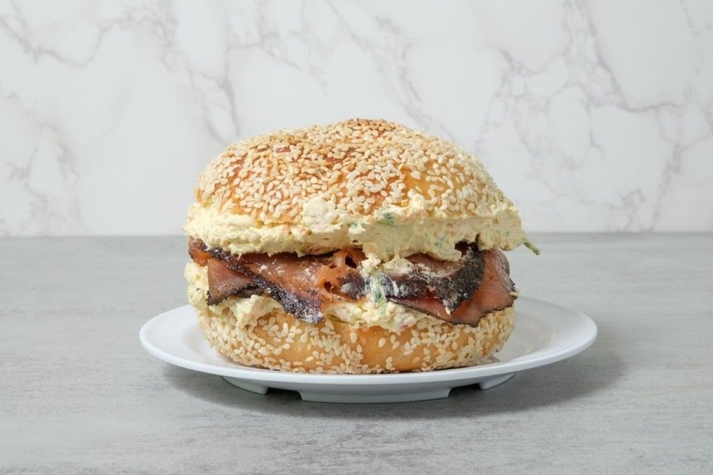 Pastrami Lox Sandwich.