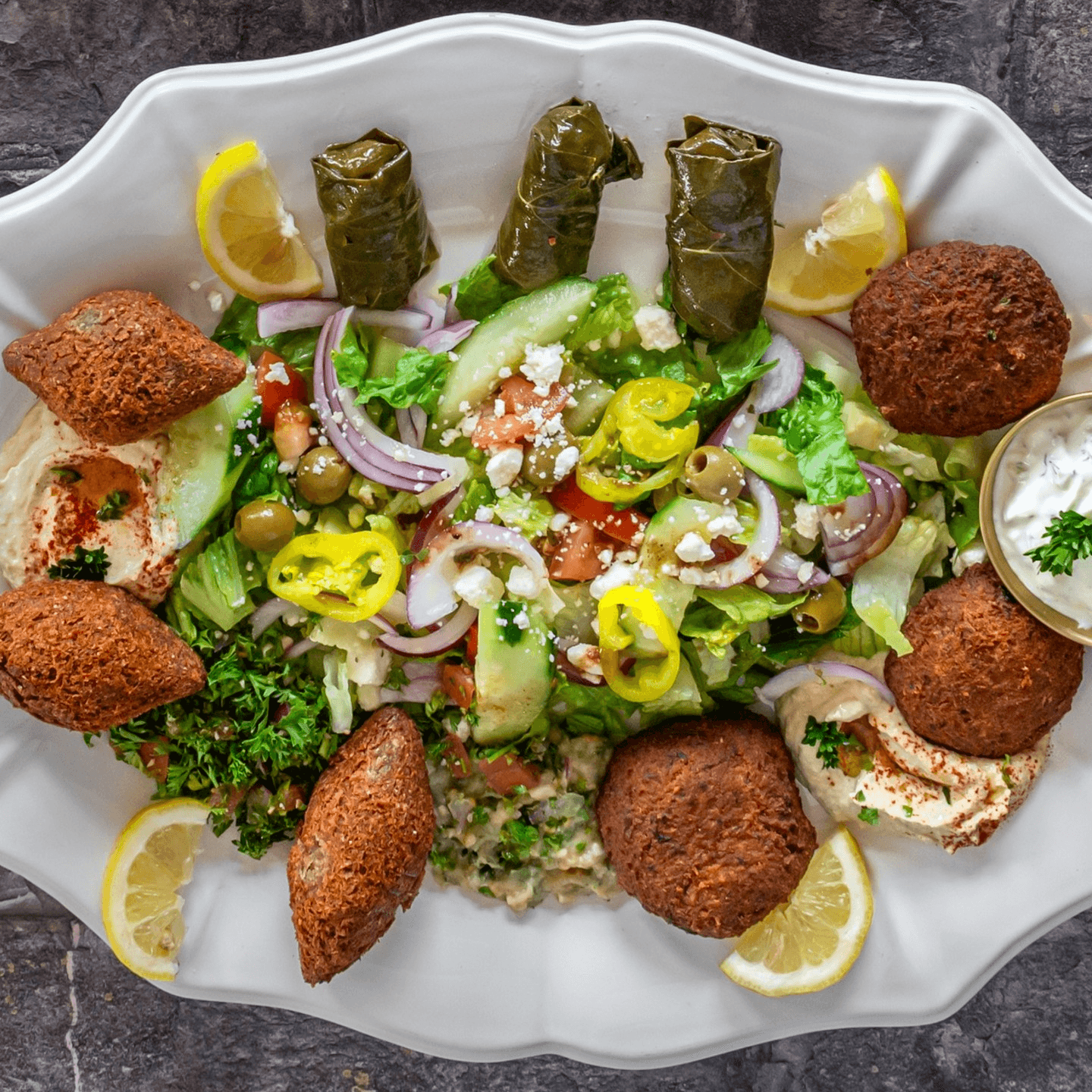 Our vegetarian plate
