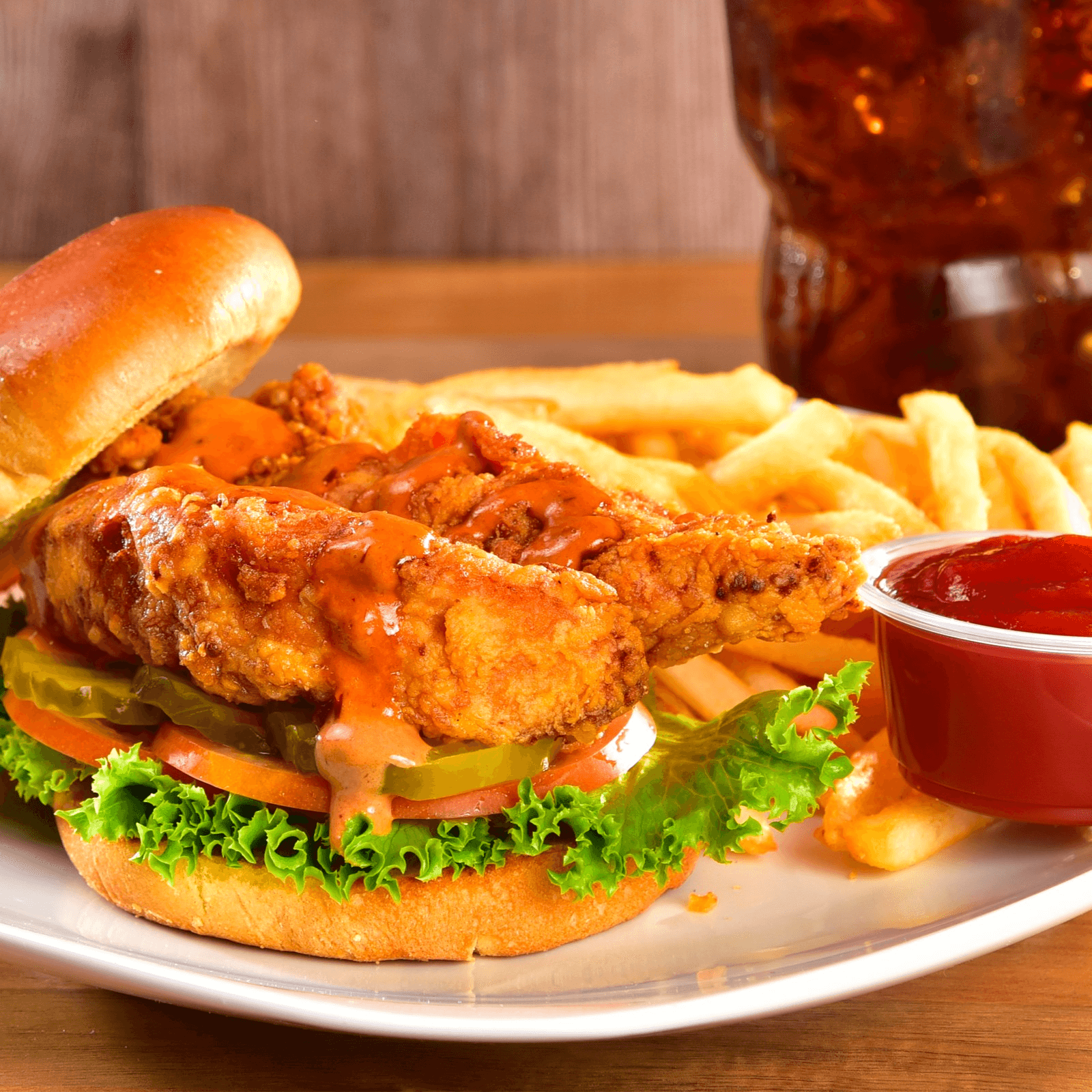 Crispy Chicken Sandwich Meal.