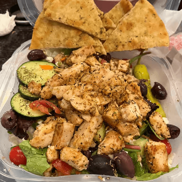 Supreme Chicken Gyro Salad.