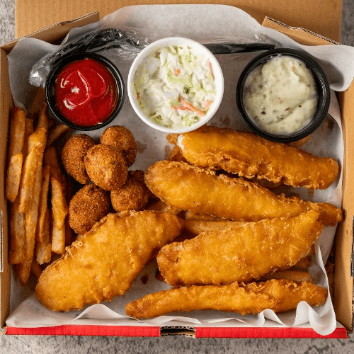 Battered Cod Fish Dinner