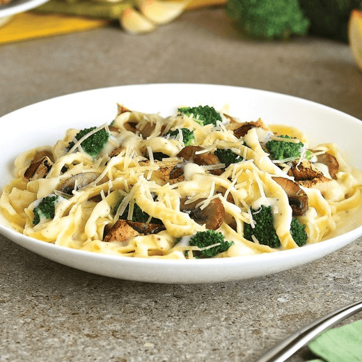 Chicken Fettuccine Alfredo.