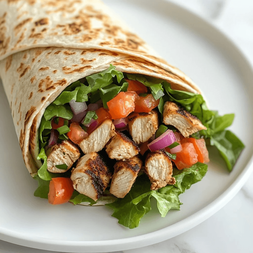 Grilled Chicken Wrap.