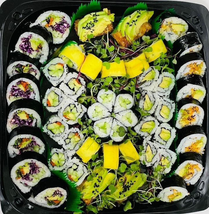 Vegetarian Sushi Tray.