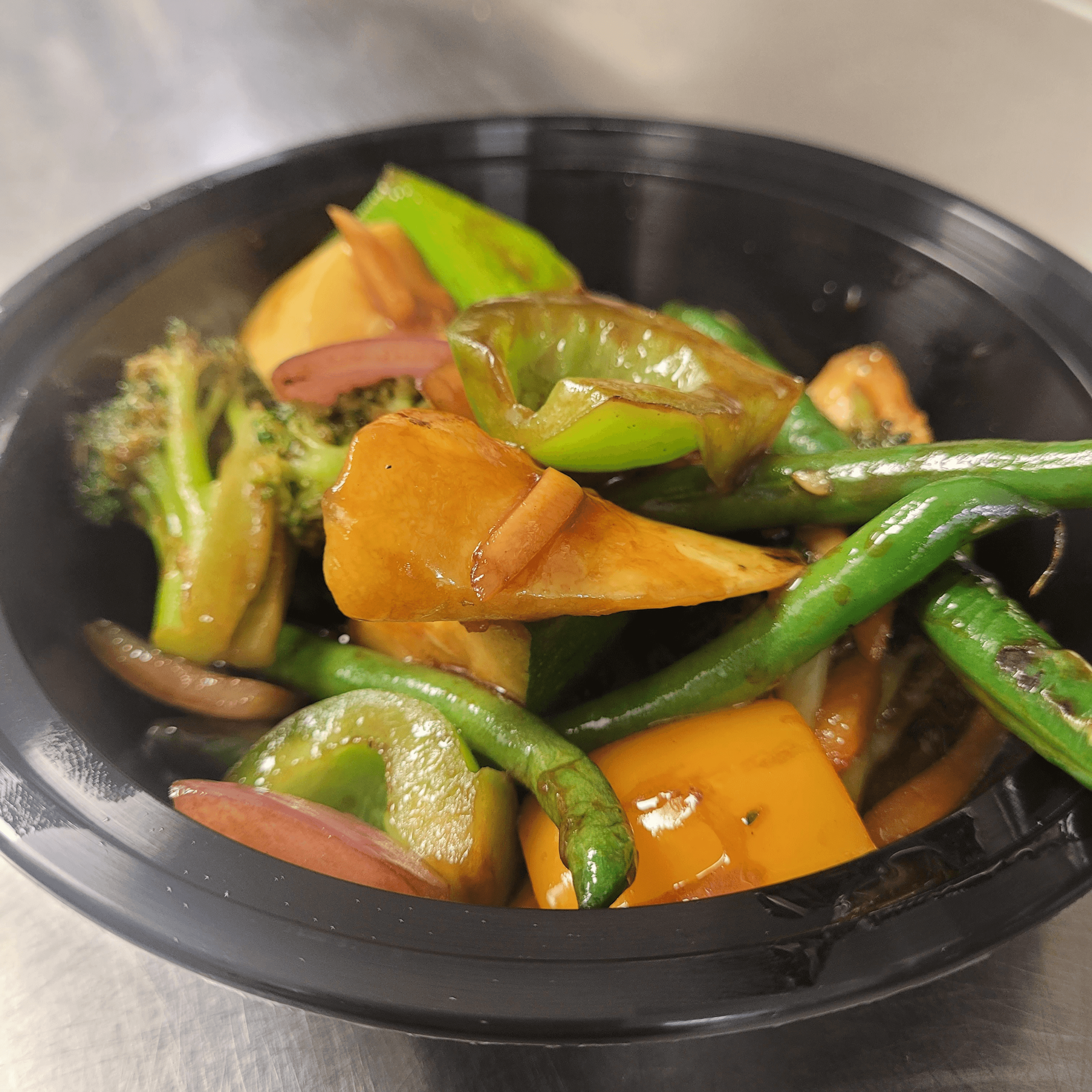 Wok Tossed Asian Vegetable Medley.