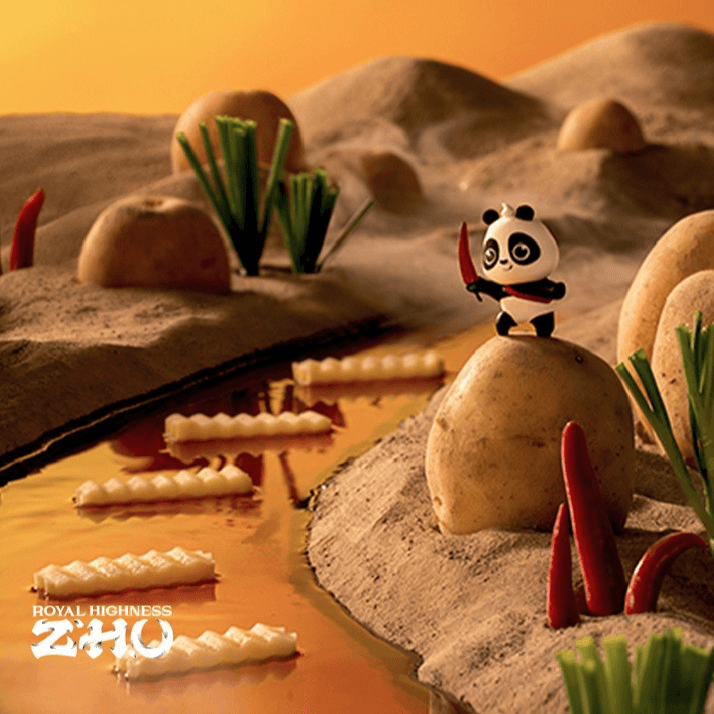 Flery Spicy Fries Delights (Chengdu) 现做现拌狼牙土豆 (成都).