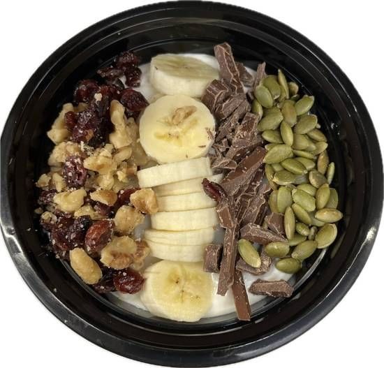 Choco Banana Papita Yogurt Bowl.