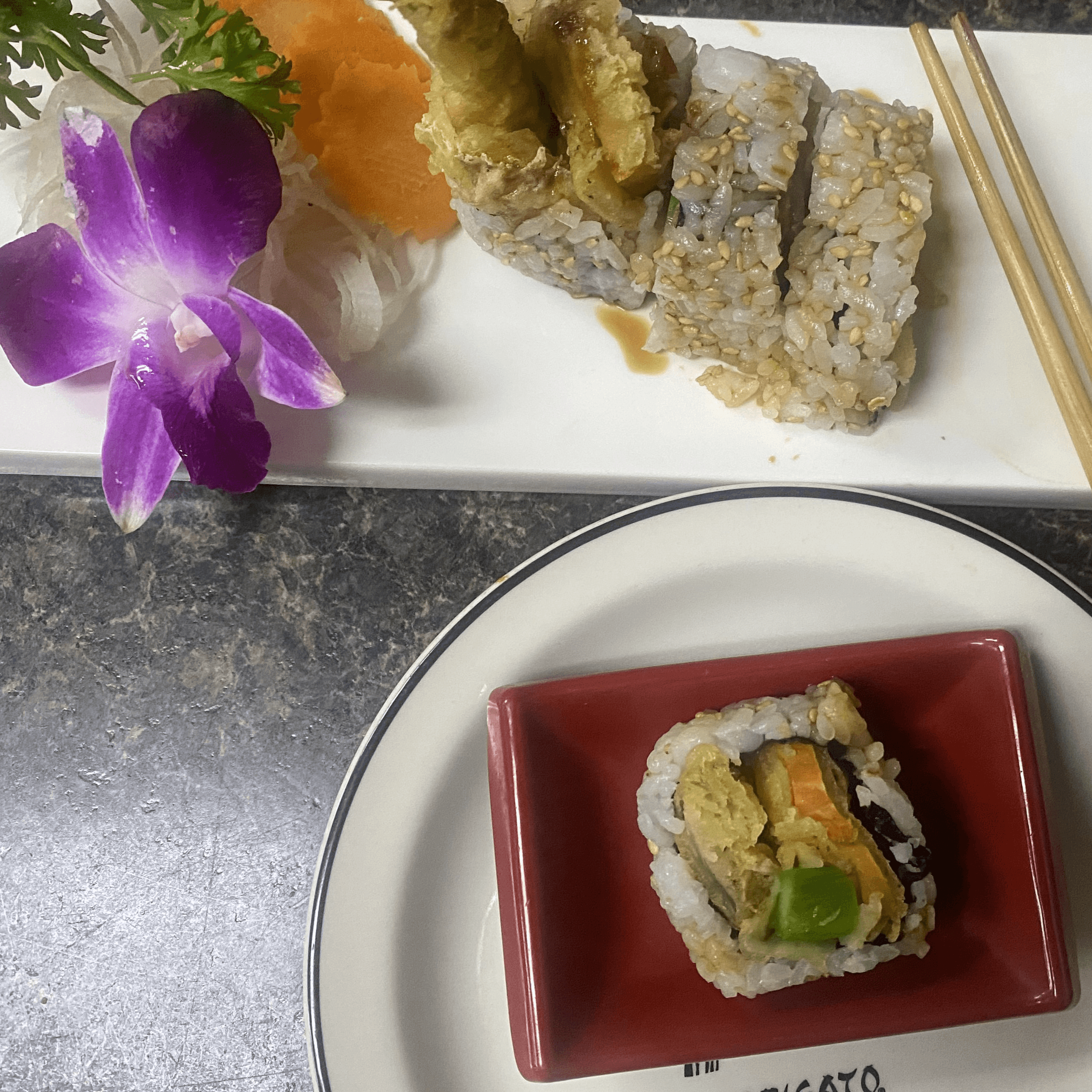 Vegetable Tempura Roll.