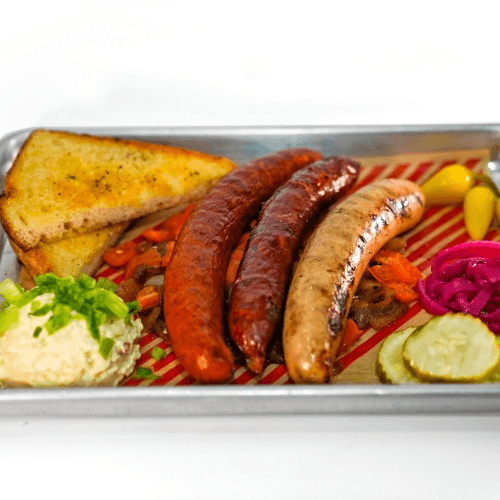 Sausage Flight Sampler.