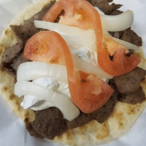 Greek Town Gyros Sandwich.