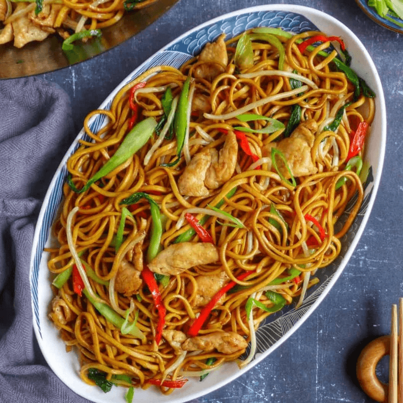 Chicken Chowmein Sichuan.